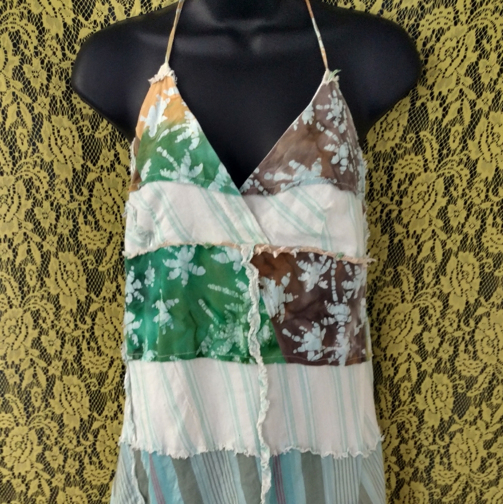 Patchwork Whimsy Vintage Inspired Sundress - image 4
